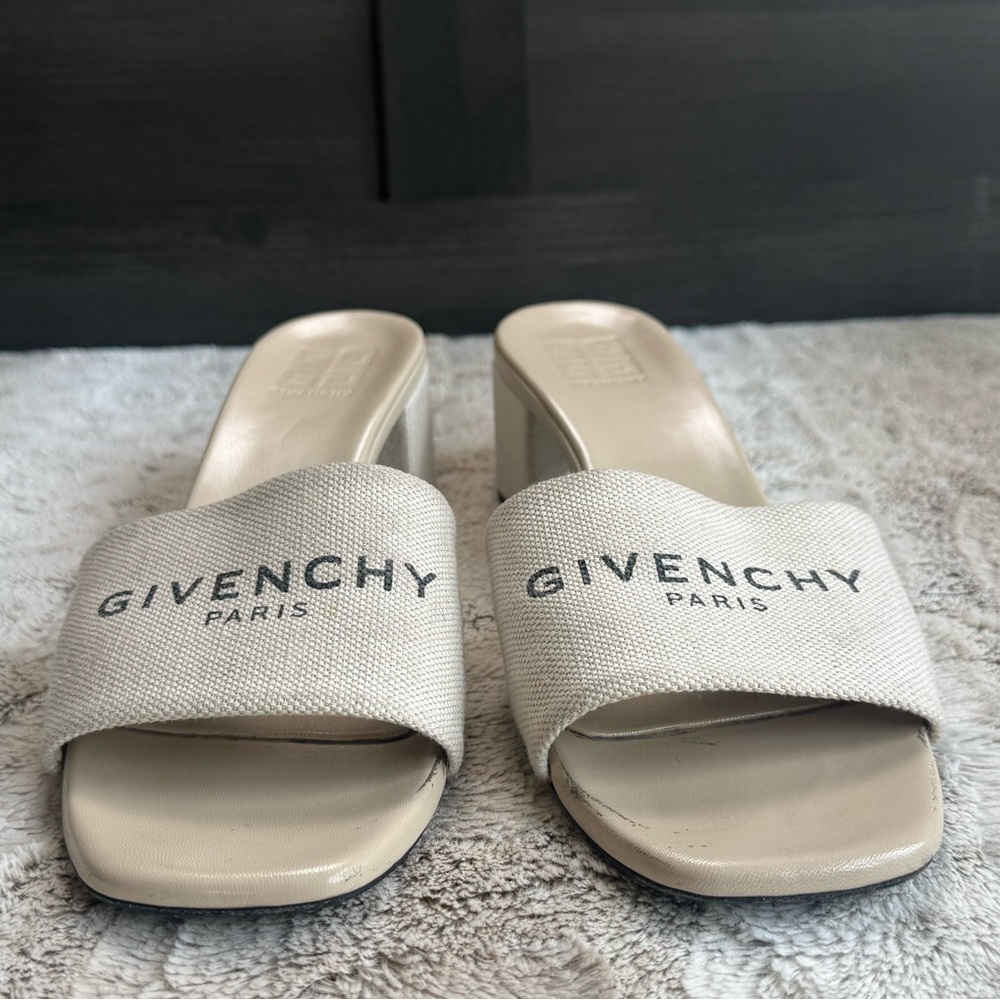 GIVENCHY 4g Slide Sandal In Beigeblack 41.5 - Picture 6 of 13